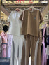 Half Sleeves Stripes Jogger Sets